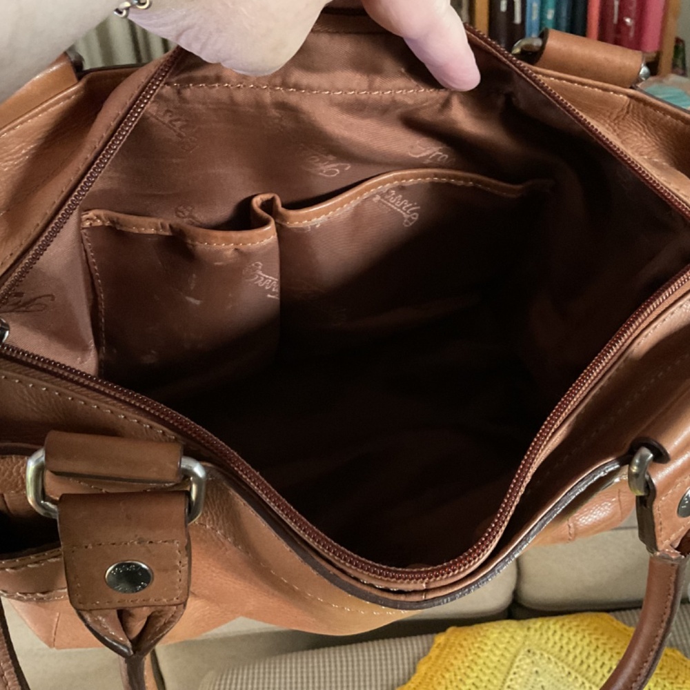 Authentic Fossil Leather Key Handbag - Picture 6 of 8